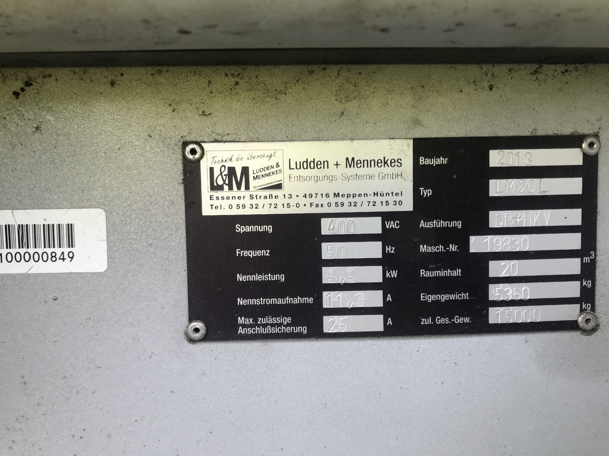 IMG 2520 scaled - Presscontainer LM 20 L L&M BJ 2013 #19830 mit integr. HKV