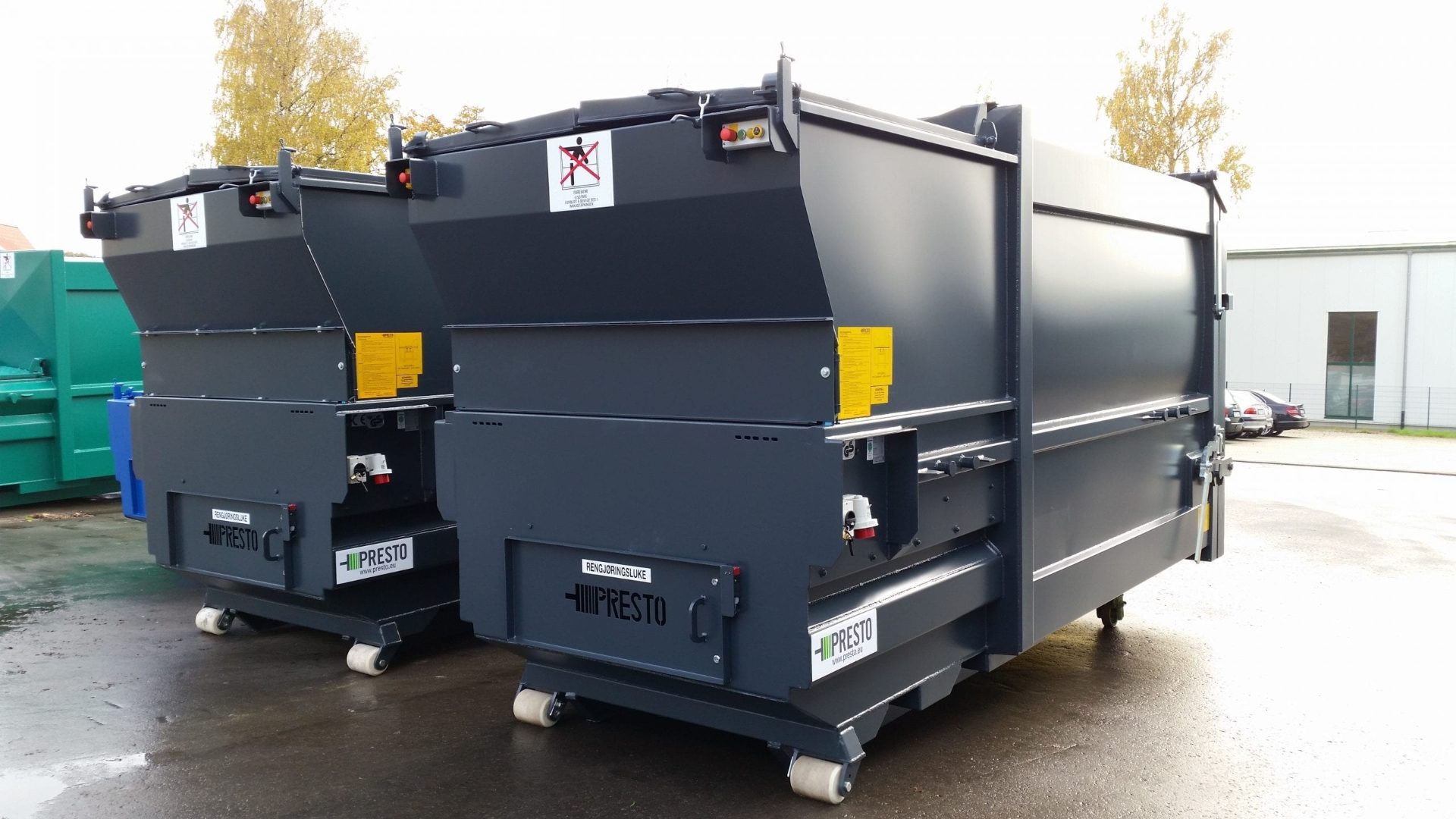 PRESTO Müllpresse mieten oder kaufen – neu & gebraucht | Moran AG Rampentrichter opt - PRESTO Müllpresse mieten oder kaufen – neu & gebraucht | Moran AG